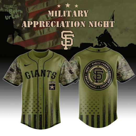 San Francisco Giants MLB x Military Appreciation Night Jersey 2025