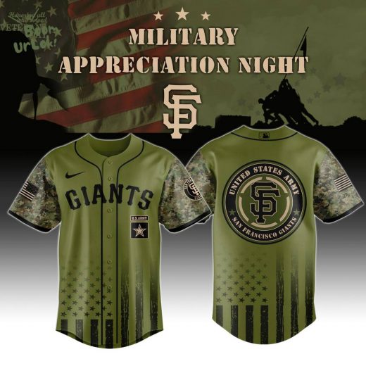 San Francisco Giants MLB x Military Appreciation Night Jersey Editions Limited 2025
