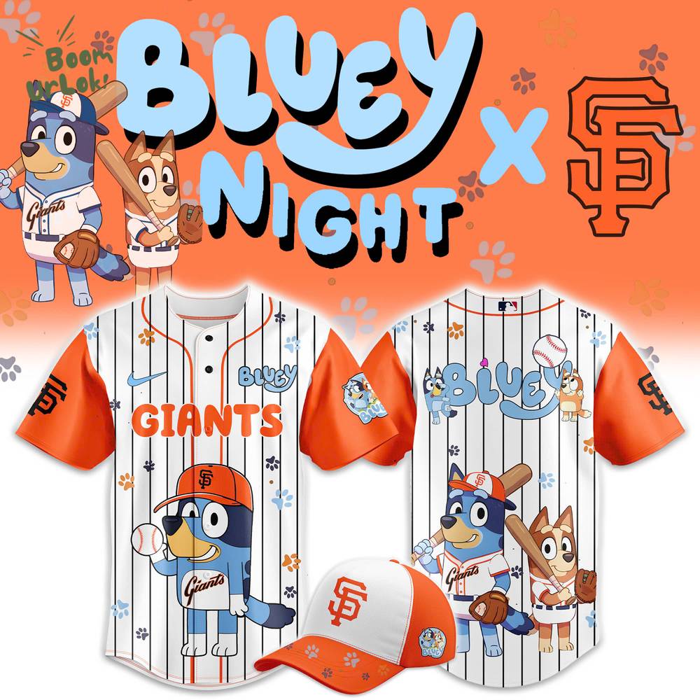San Francisco Giants x Bluey Night 2025 Baseball Jersey San Francisco Giants x Bluey Night 2025 Baseball Jersey