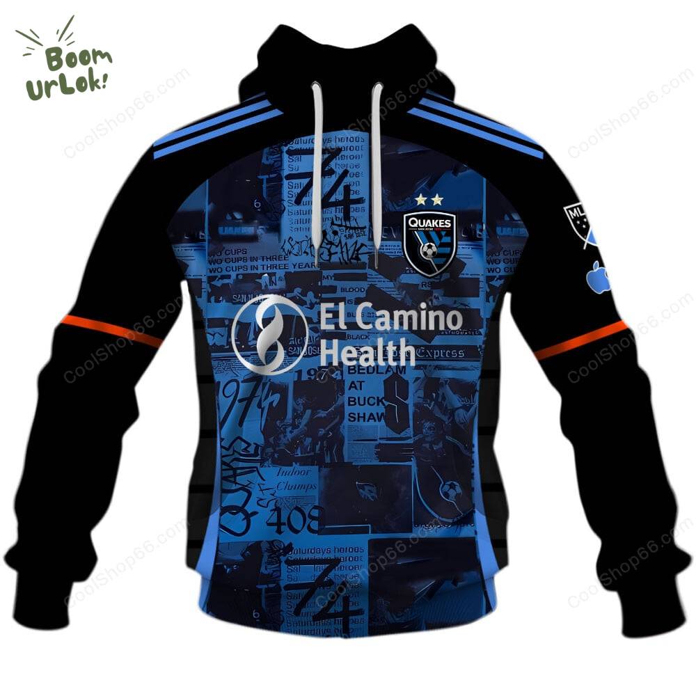 San Jose Earthquakes ( MLS ) Home Jersey Style Hoodie San Jose Earthquakes ( MLS ) Home Jersey Style Hoodie