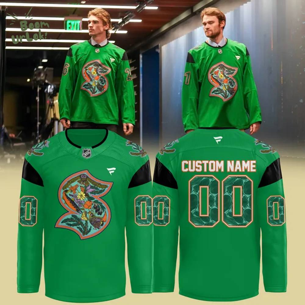 Seattle Kraken Green Night Hockey Jerseys 2025 Seattle Kraken Green Night Hockey Jerseys 2025