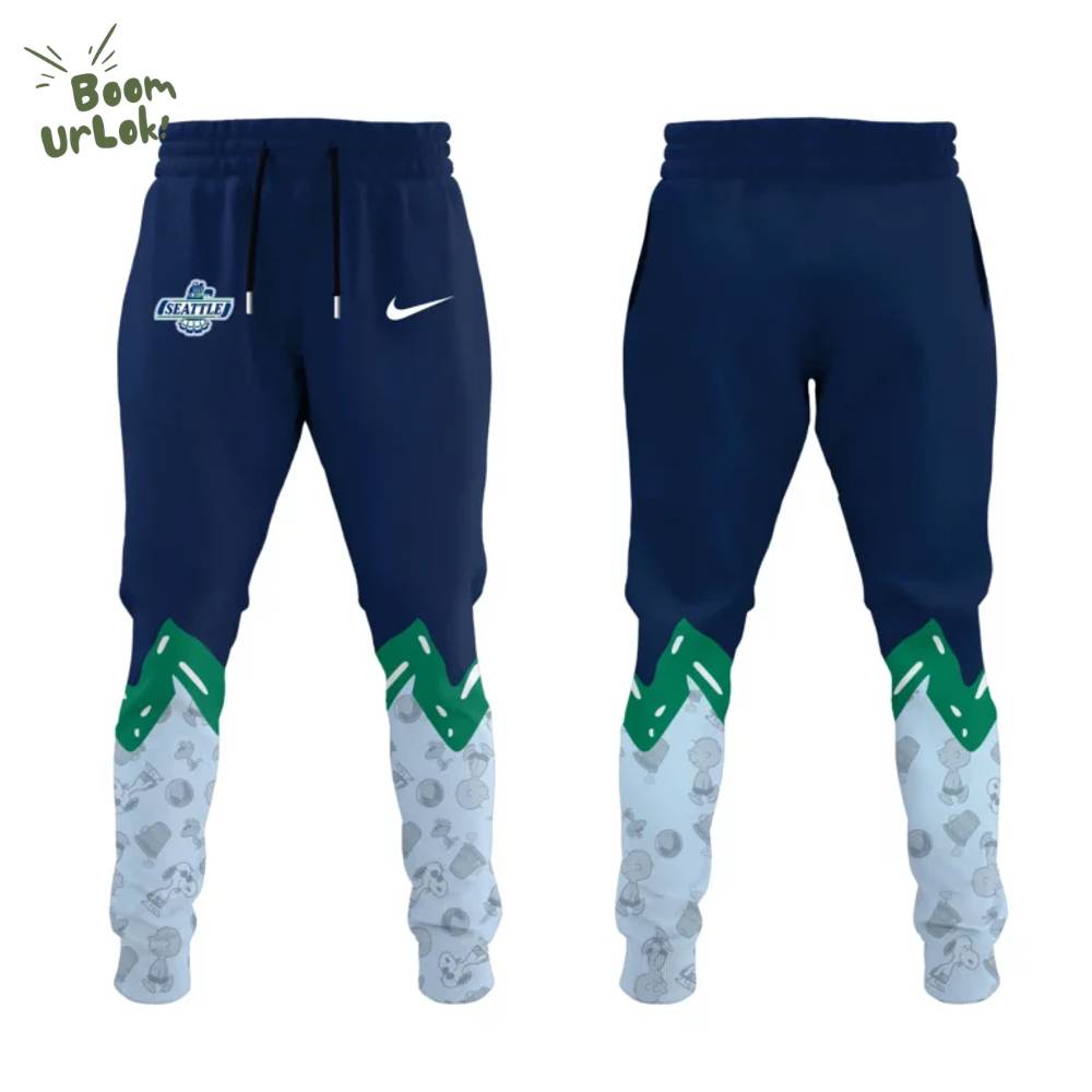 Seattle Thunderbirds Peanuts & Snoopy Nike navy Hoodie Set Seattle Thunderbirds Peanuts & Snoopy Nike navy Hoodie Set