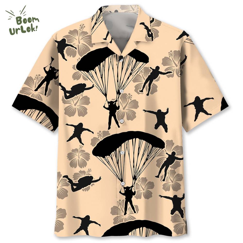 Skydiving Skydiver Hawaiian Shirt Skydiving Skydiver Hawaiian Shirt