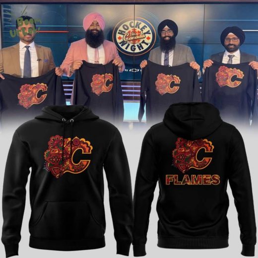 South Asian Celebration Flames Night Hoodie
