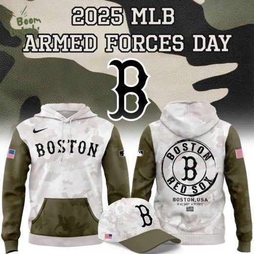 Special 2025 Armed Forces Day Red Sox Hoodie