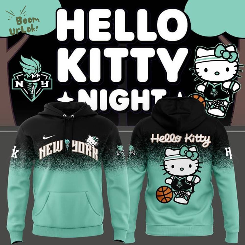 Special Edition New York Liberty x Hello Kitty Hoodie 2025 Special Edition New York Liberty x Hello Kitty Hoodie 2025