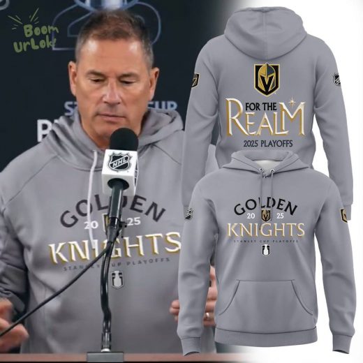 Special New VGK Grey For the RealM 2025 Playoffs Hoodie