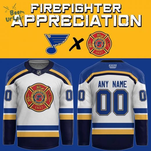 St. Louis Blues 2025 Fire Department Hockey Jersey