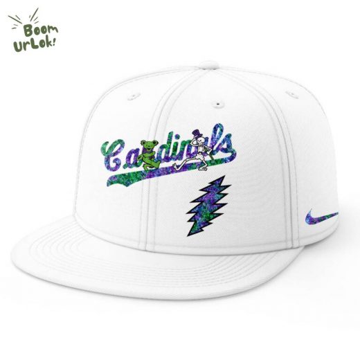 St. Louis Cardinals Grateful Dead Night Light Blue Alternate Jersey & Flat Cap Set