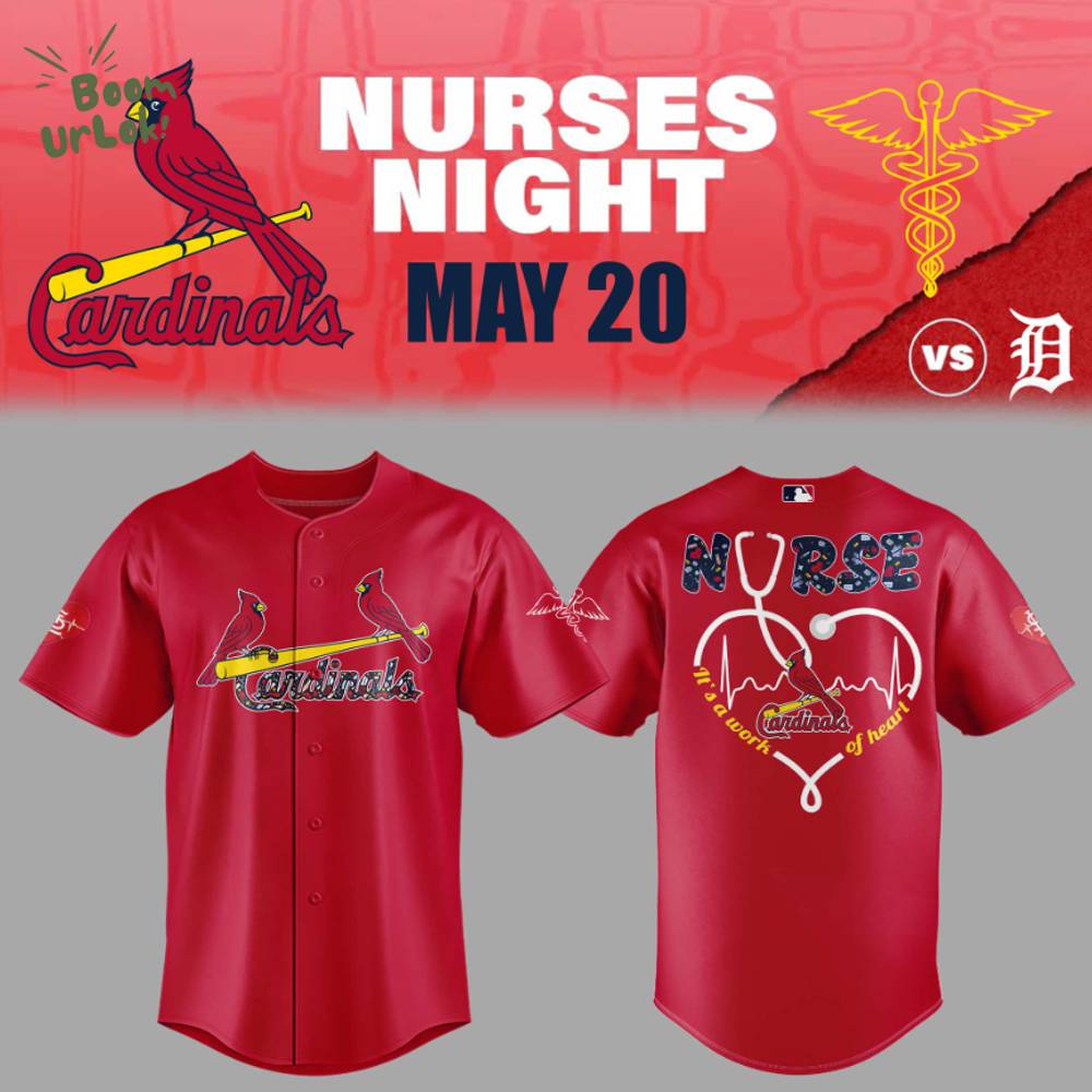 St. Louis Cardinals Nurses Appreciation Red Jersey & Flat Cap Set St. Louis Cardinals Nurses Appreciation Red Jersey & Flat Cap Set
