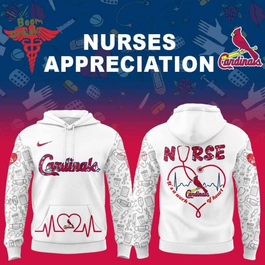 St. Louis Cardinals Nurses Appreciation White Hoodie