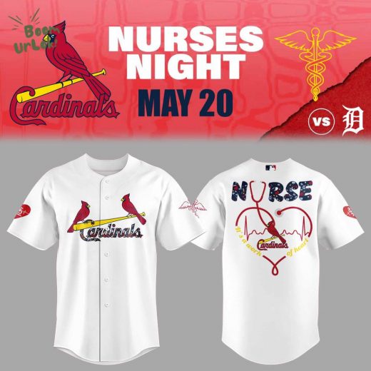 St. Louis Cardinals Nurses Appreciation White Jersey & Flat Cap Set