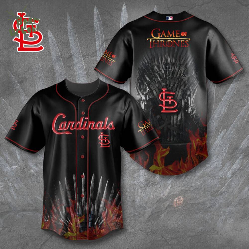 St. Louis Cardinals x Game of Thrones Baseball Jersey St. Louis Cardinals x Game of Thrones Baseball Jersey