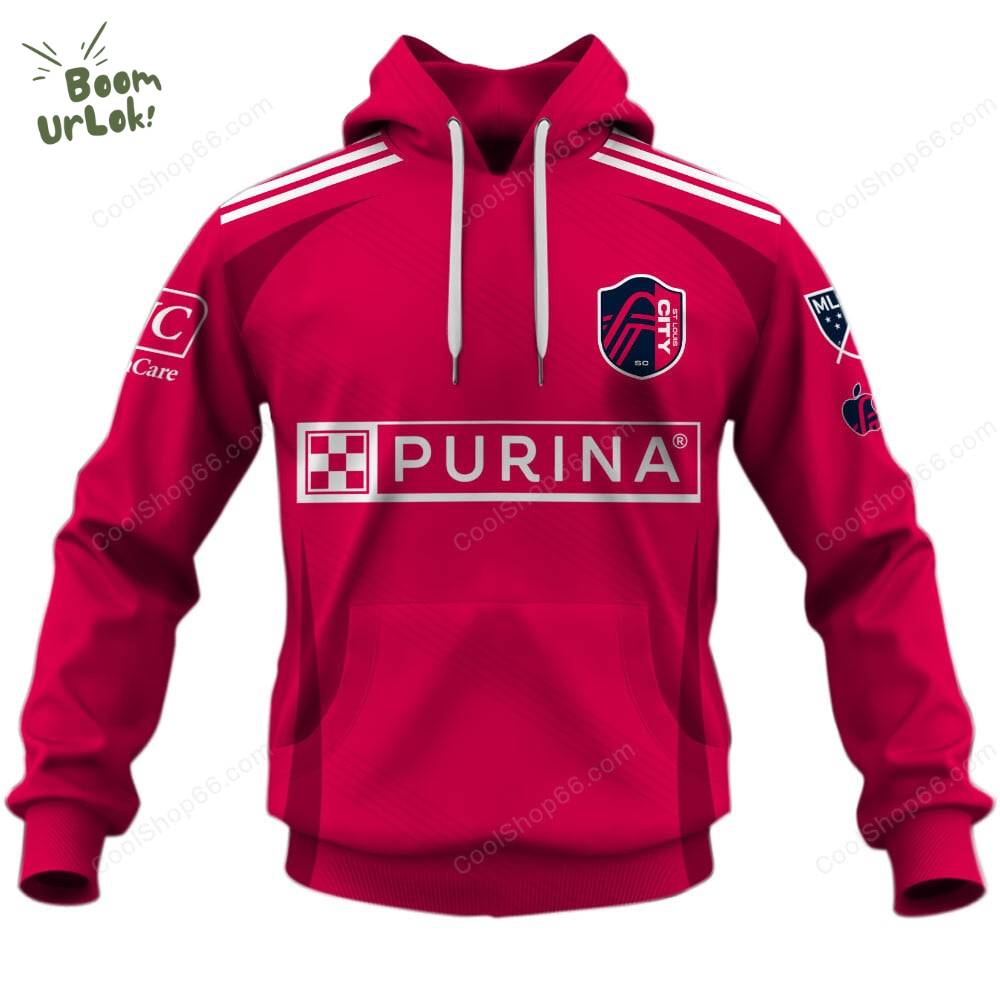 St. Louis City SC ( MLS ) Home Jersey Style Hoodie St. Louis City SC ( MLS ) Home Jersey Style Hoodie
