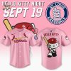 St.Louis Cardinals MLB x Hello Kitty Baseball Jersey – White