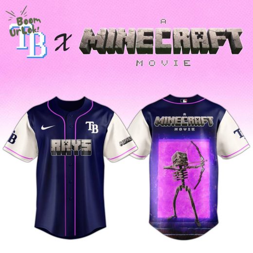Tampa Bay Rays MLB x SKELETON A MINECRAFT MOVIE Night Jersey Editions Limited