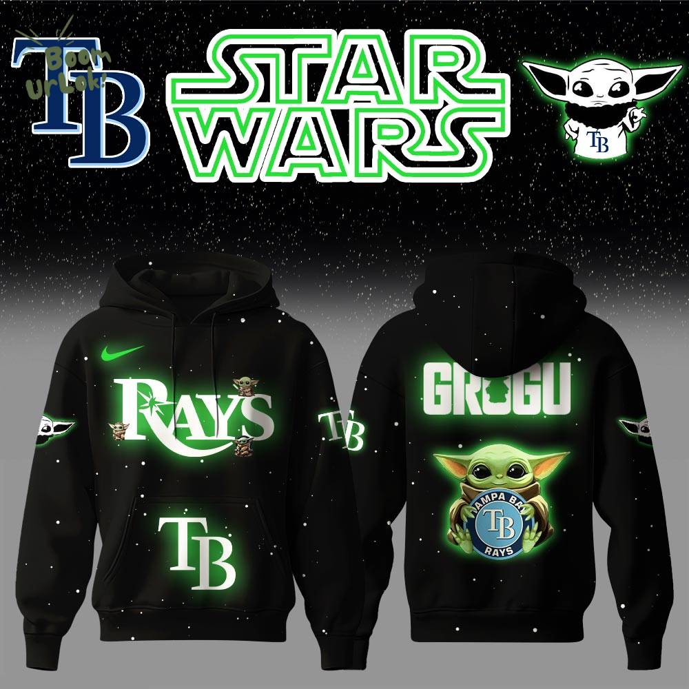 Tampa Bay Rays x Stars Wars Baby Yoda Game Night Hoodie Editions Limited Tampa Bay Rays x Stars Wars Baby Yoda Game Night Hoodie Editions Limited