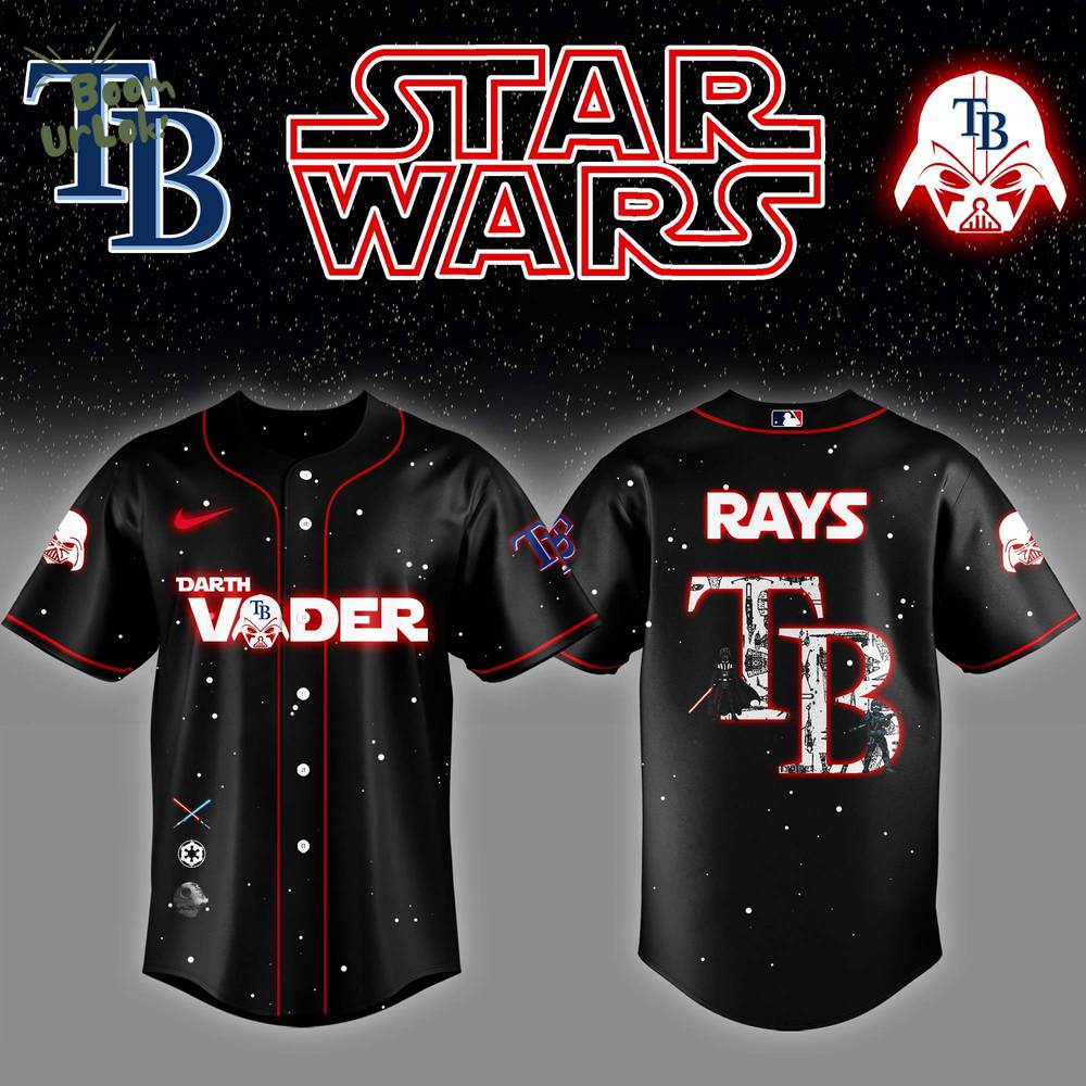 Tampa Bay Rays x Stars Wars Darth Vader Night Baseball Jersey Editions Limited Tampa Bay Rays x Stars Wars Darth Vader Night Baseball Jersey Editions Limited
