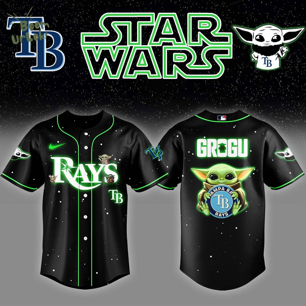 Tampa Bay Rays x Stars Wars Grogu Night Baseball Jersey Editions Limited Tampa Bay Rays x Stars Wars Grogu Night Baseball Jersey Editions Limited