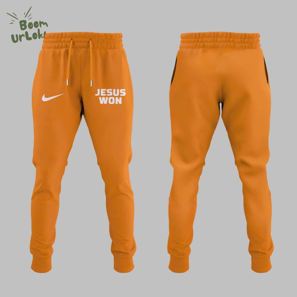 Tennessee Baseball JESUS WON WON "Jesus First Family Second Then Vols" Yellow Tshirt Tennessee Baseball JESUS WON WON "Jesus First Family Second Then Vols" Yellow Tshirt
