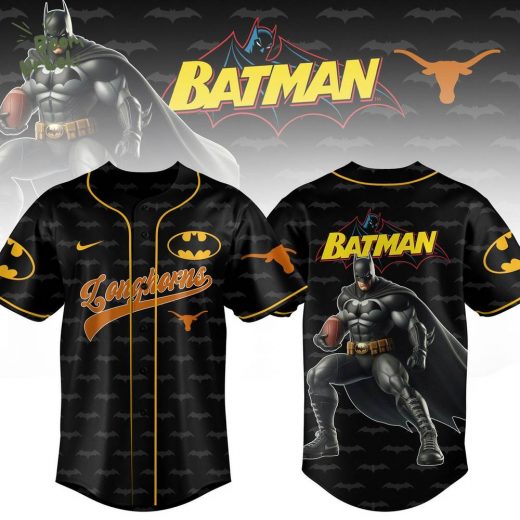 Texas Longhorns x Batman Baseball JERSEY