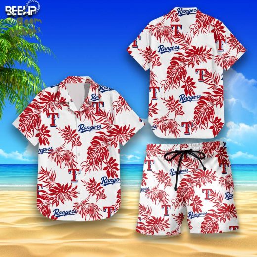Texas Rangers Hawaiian Shirt & Shorts Set