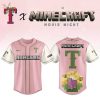 Philadelphia Phillies MLB x A MINECRAFT MOVIE Night Baseball Jersey Pink Editions Limited