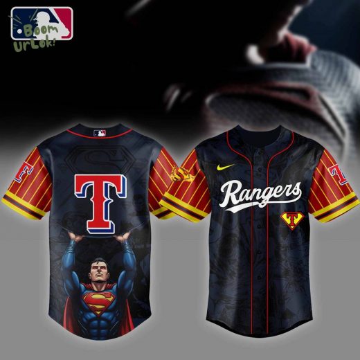Texas Rangers MLB x Superman Baseball Jersey Editions Limited 2025