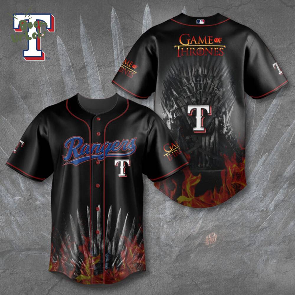 Texas Rangers x Game of Thrones Baseball Jersey Texas Rangers x Game of Thrones Baseball Jersey