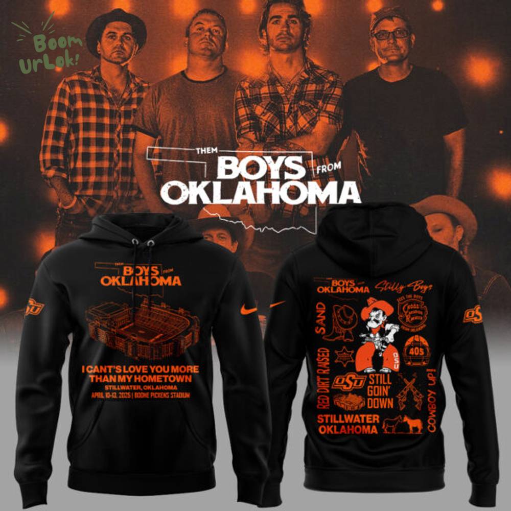 The Boys From Oklahoma Black Hoodie The Boys From Oklahoma Black Hoodie