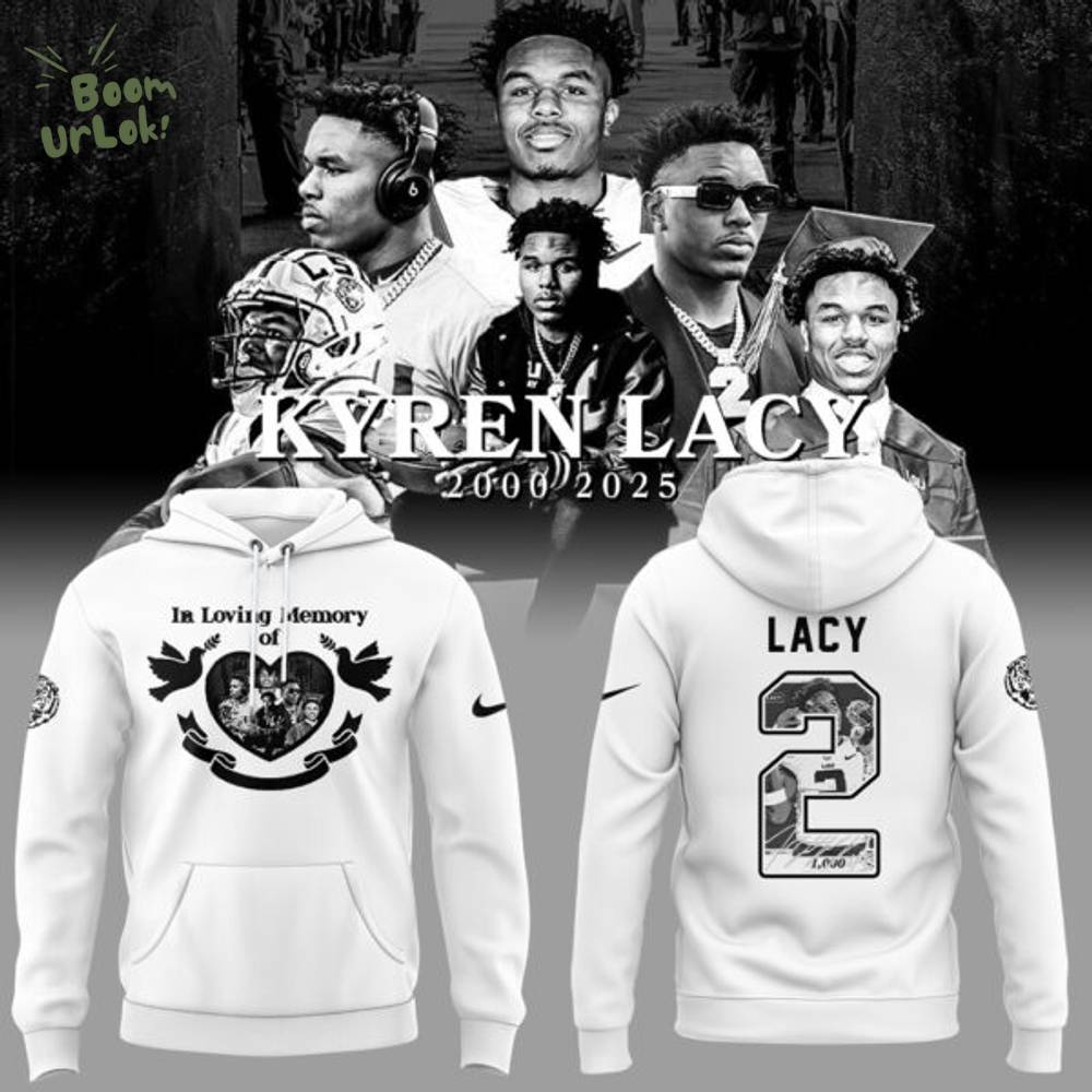 Tigers Football Limited RIP Kyren Lacy White Hoodie Tigers Football Limited RIP Kyren Lacy White Hoodie