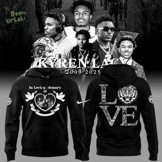 Tigers Football Limited RIP Lacy Black Hoodie