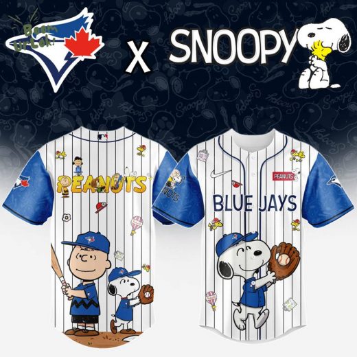 Toronto Blue Jays MLB “75th Anniversary of Peanuts” Snoopy Special Edition Jersey 2025