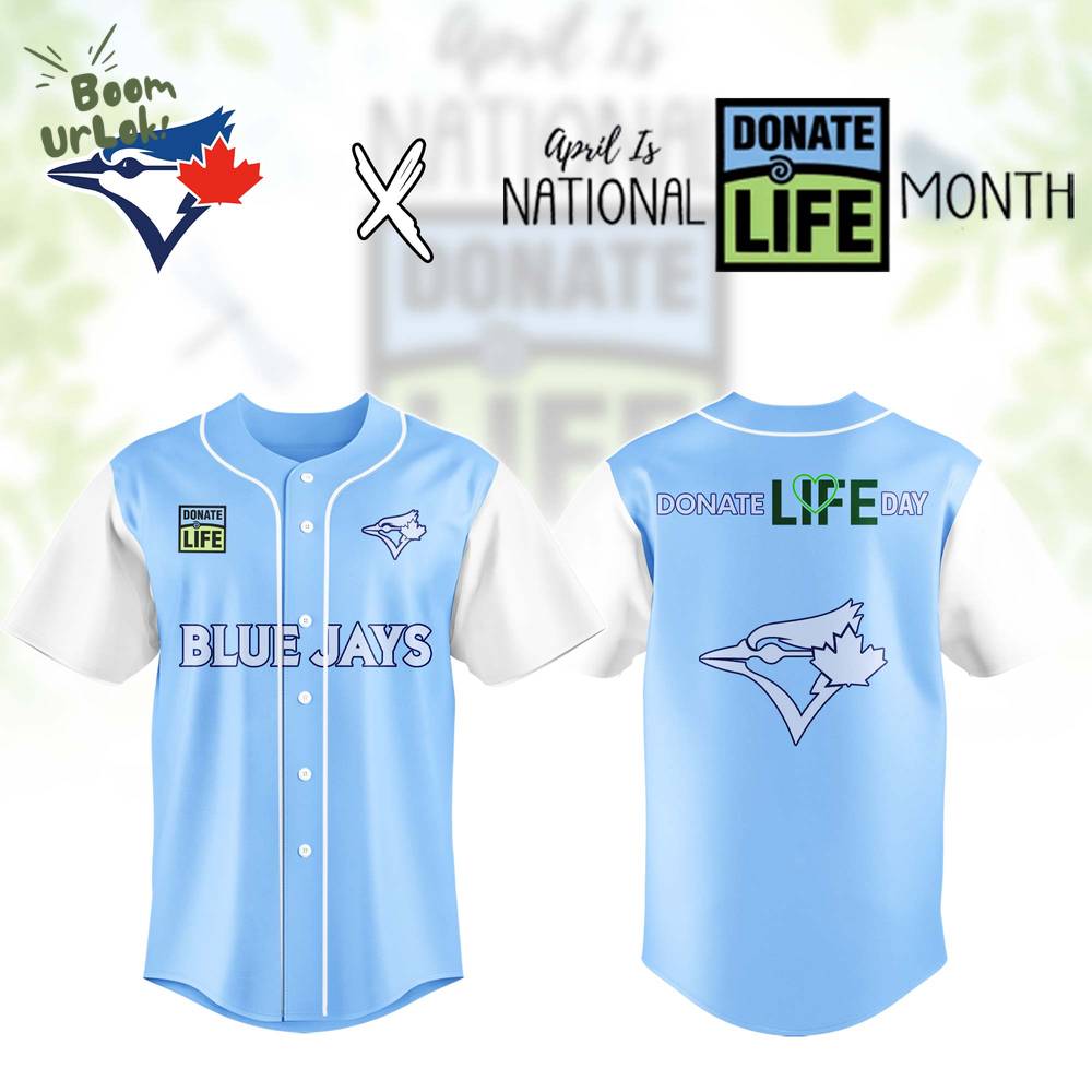 Toronto Blue Jays MLB x Donate Life Month Baseball Jersey Editions Limited Toronto Blue Jays MLB x Donate Life Month Baseball Jersey Editions Limited
