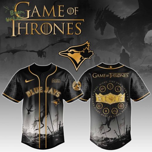 Toronto Blue Jays x Game Of Thrones Night Game Exclusive Design Jersey