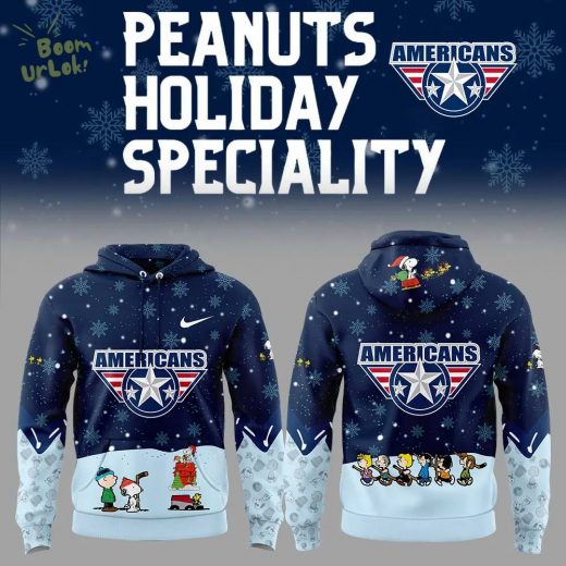Tri-City Americans Peanuts & Snoopy Nike Navy Hoodie