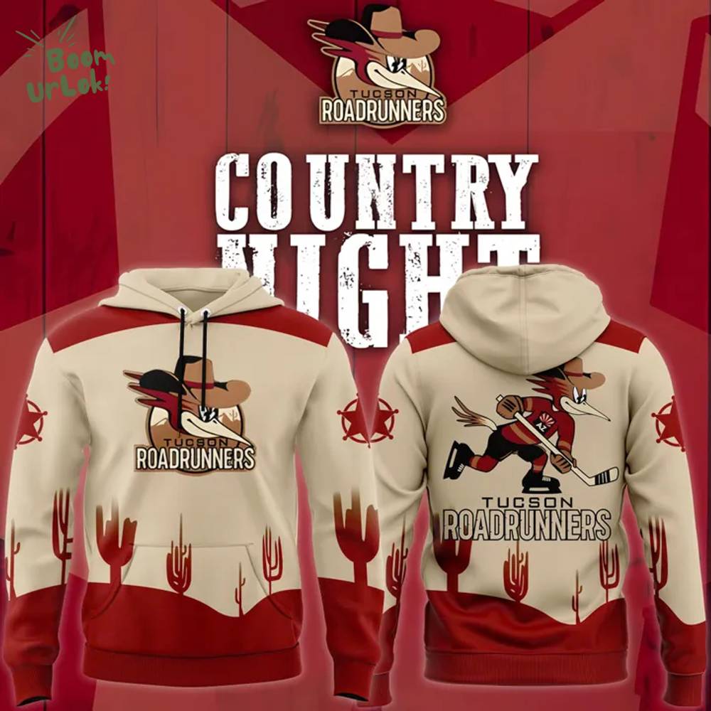 Tucson Roadrunners Country Night Limited Edition Hoodie 2025 Tucson Roadrunners Country Night Limited Edition Hoodie 2025