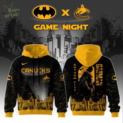 Vancouver Canucks x DC Batman Game Night Special Edition Hoodie
