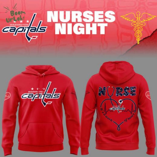 Washington Capitals Nurses Night 2025 Red Hoodie