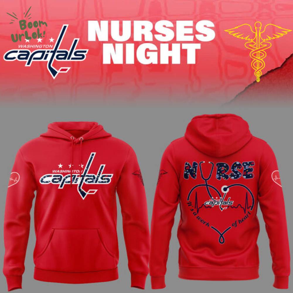 Washington Capitals Nurses Night 2025 Red Hoodie Washington Capitals Nurses Night 2025 Red Hoodie