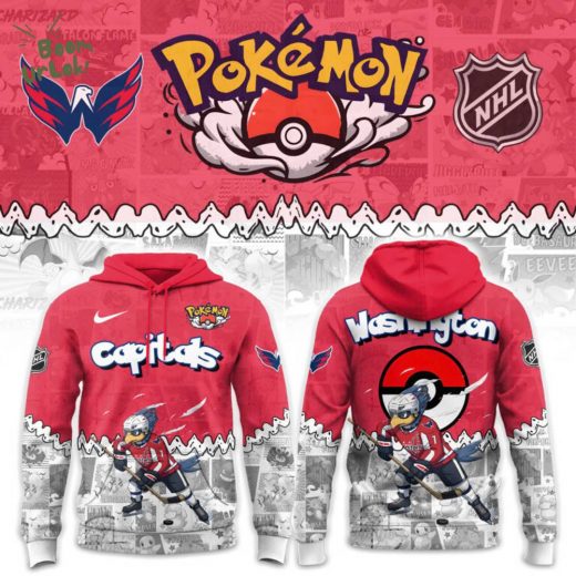 Washington Capitals x Pokemon Staraptor 2025 Combo Hoodie