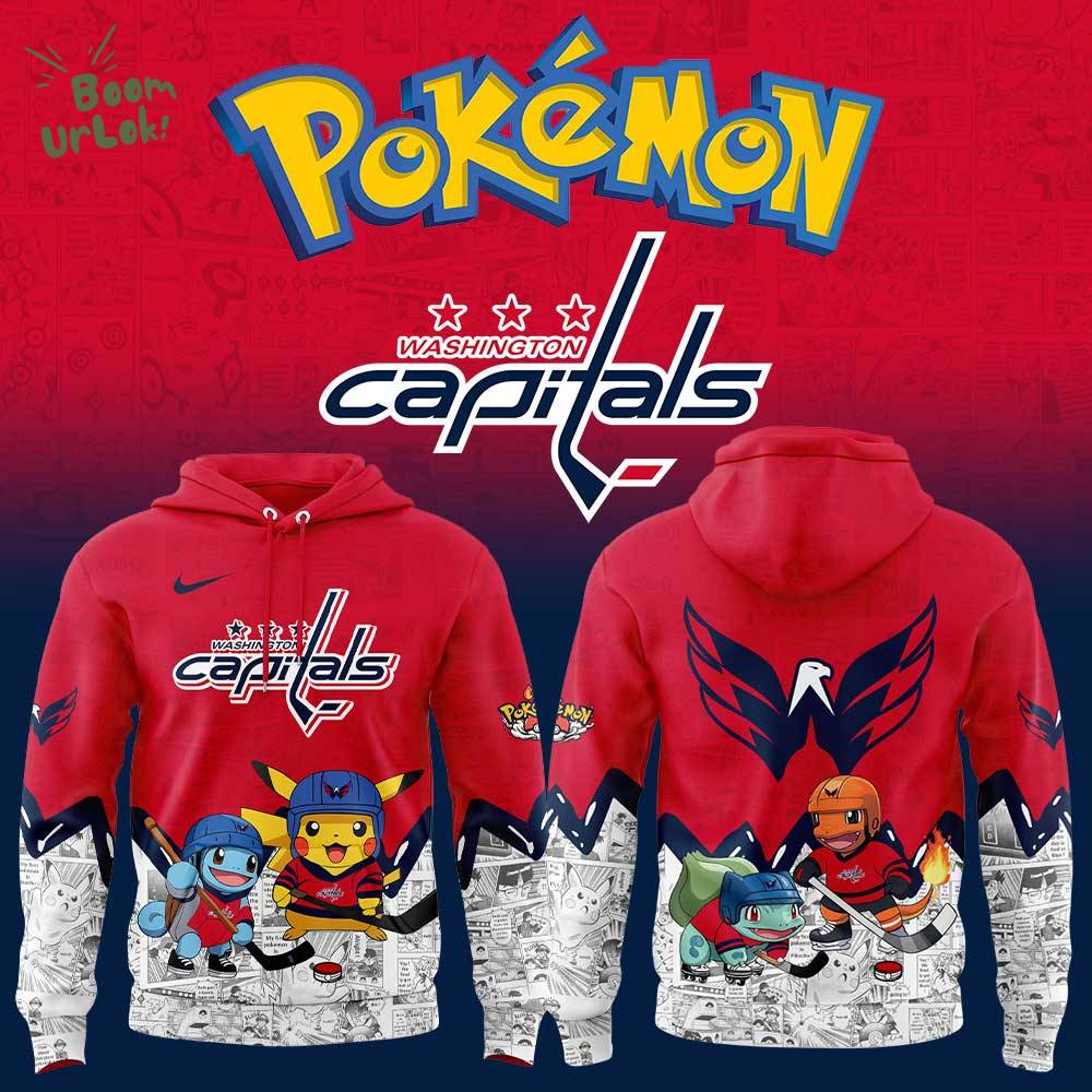 Washington Capitals x Pokémon New Hoodie 2025 Washington Capitals x Pokémon New Hoodie 2025