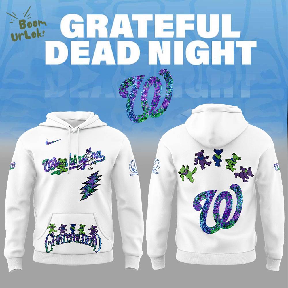 Washington Nationals Grateful Dead Night Hoodie Washington Nationals Grateful Dead Night Hoodie