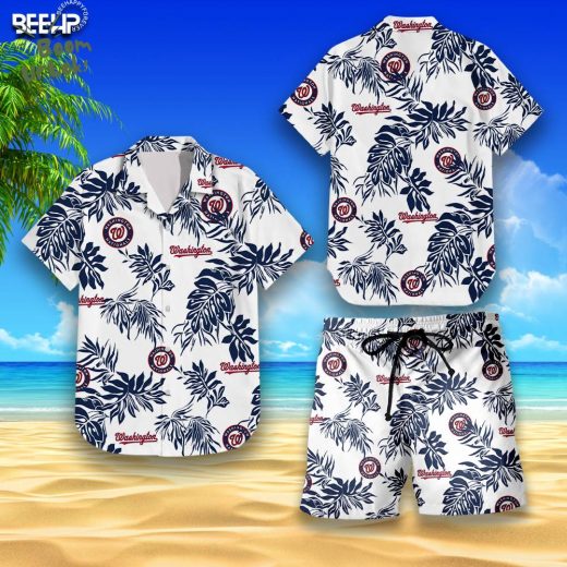 Washington Nationals Hawaiian Shirt & Shorts Set