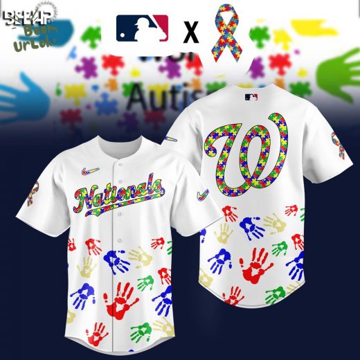Washington Nationals MLB Autism Awareness Special Edition 2025 Baseball Jersey