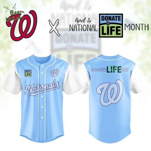 Washington Nationals MLB x Donate Life Month Baseball Jersey Editions Limited