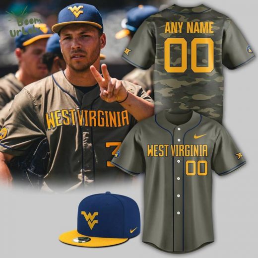 West Virginia Baseball 2025 Armed Forces Jersey