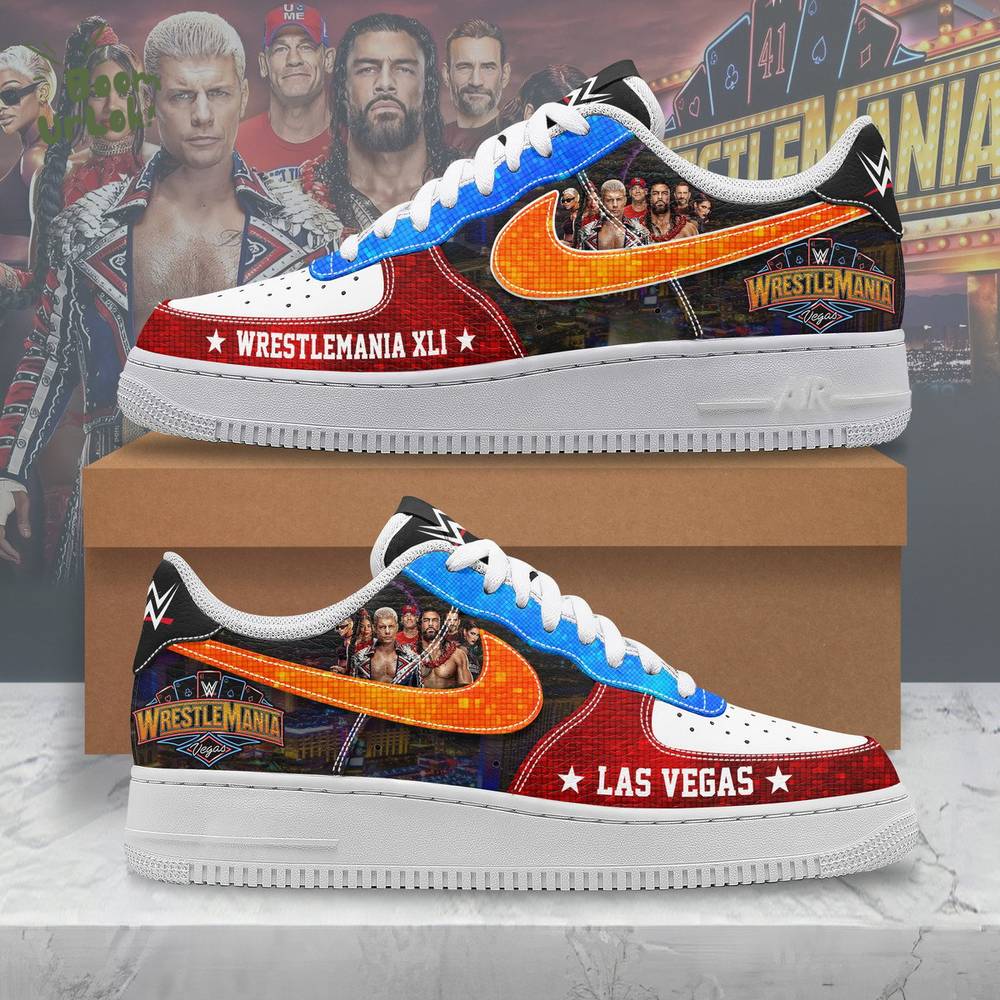 Wrestlemania 41 Las Vegas PREMIUM AF1 SNEAKER Wrestlemania 41 Las Vegas PREMIUM AF1 SNEAKER