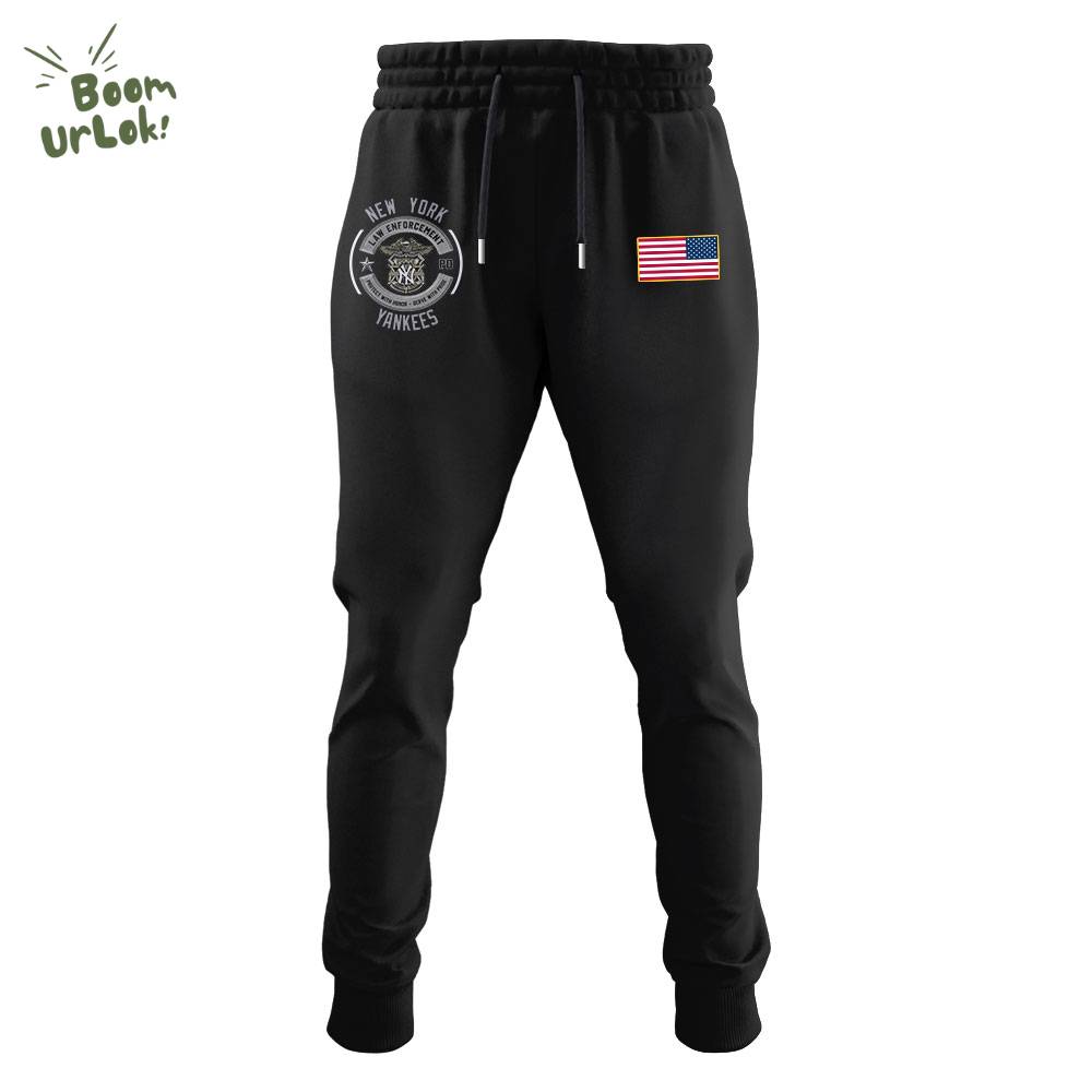Yankees x Law Enforcement Appreciation Day 2025 Black Hoodie Yankees x Law Enforcement Appreciation Day 2025 Black Hoodie
