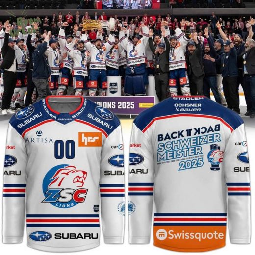 ZSC Lions Schw11zermeischter Hockey-Trikot 2025